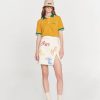 Woemn éliou Skirts | Embroidered Denim Skirt