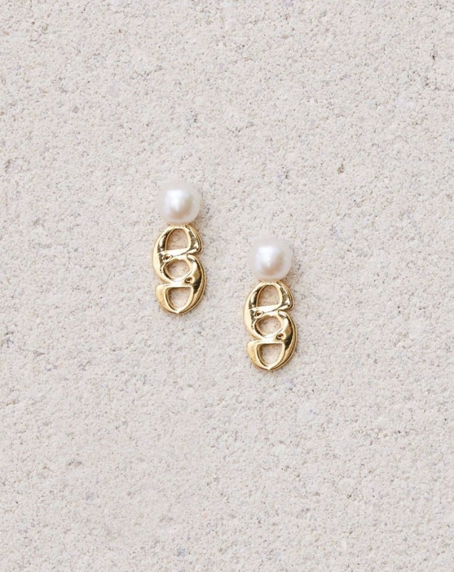 Woemn éliou Gold | Emblem Earrings