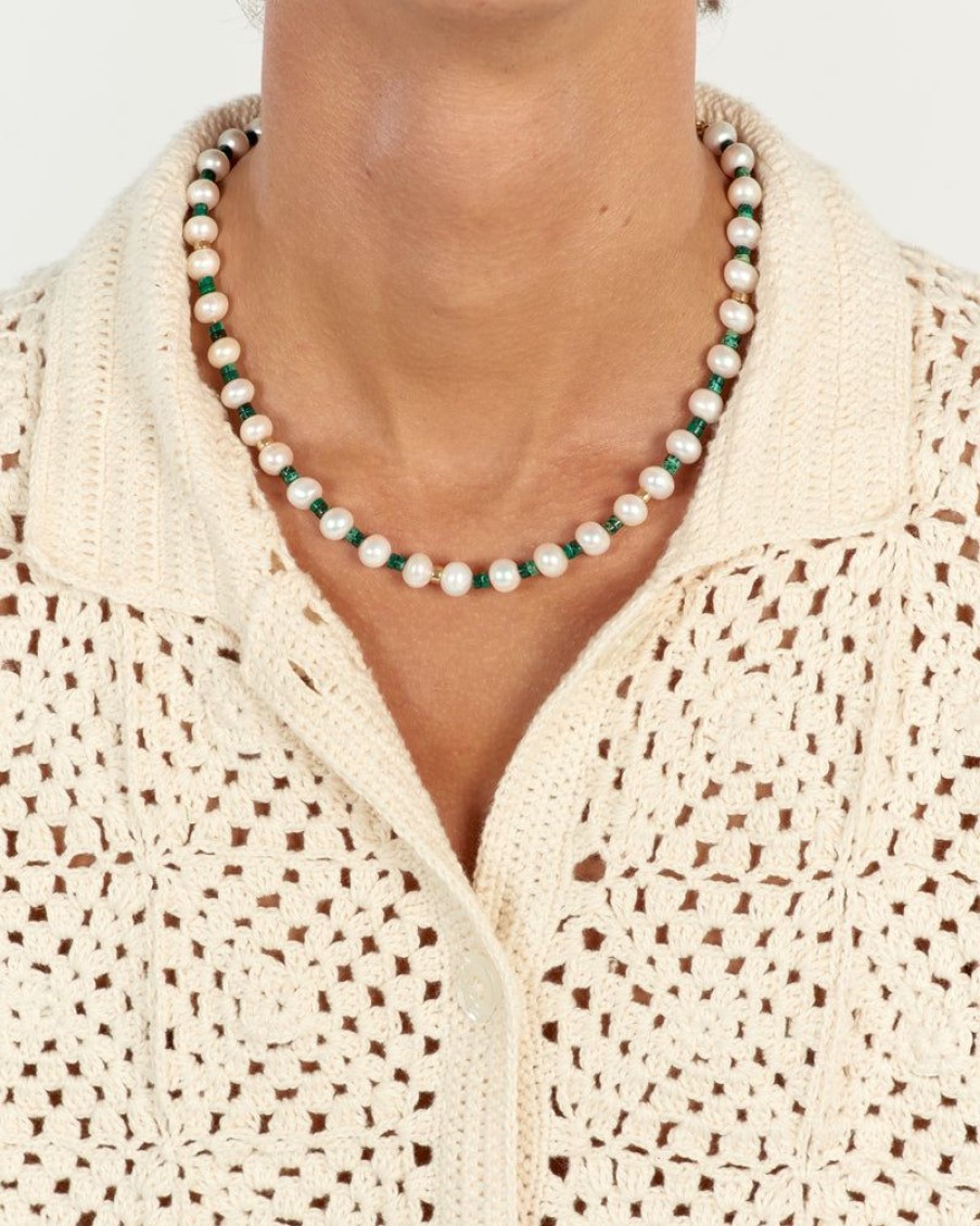 Men éliou Pearls | Fern Necklace